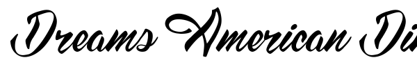 Dreams American Diner font preview